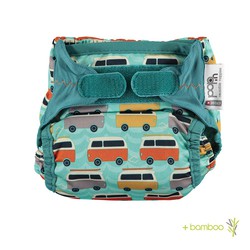 Pop-in Newborn Nappy - Campervan Green