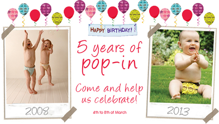 Celebrating 5 years of the Pop-In Nappy!